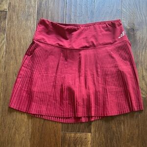 BCG Burgundy Pleated Women's Tennis Skort